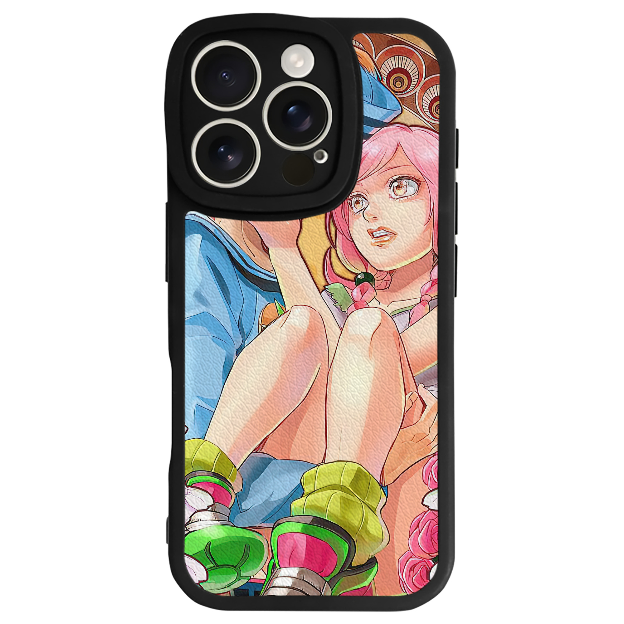 （画像用） ジョジョの奇妙な冒険 JoJo's Bizarre Adventure 【iPhone 16シリーズ対応】シリコンスマホケース（レザー調） 材質：シリコン